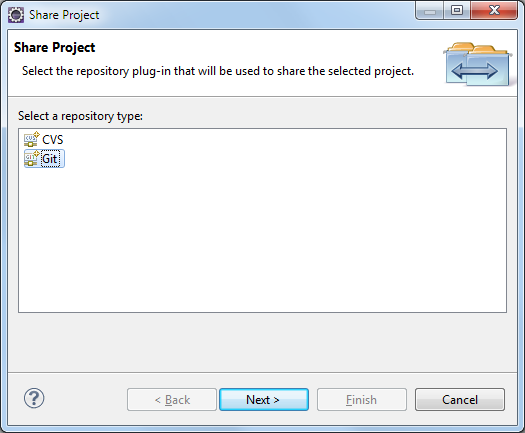 EGit Share Project
