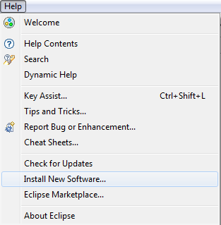 Install New Software in Eclipse